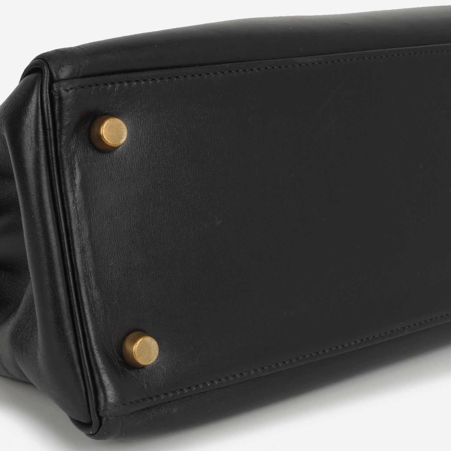 Hermès Vintage Kelly 28 - Black Box Calf | Gold Hardware