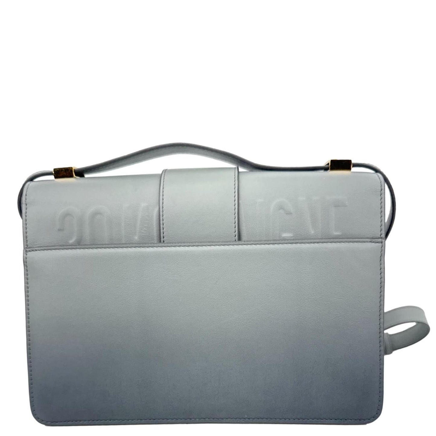 CHRISTIAN DIOR 30 Montaigne Flap Gradient Leather Crossbody Bag Grey