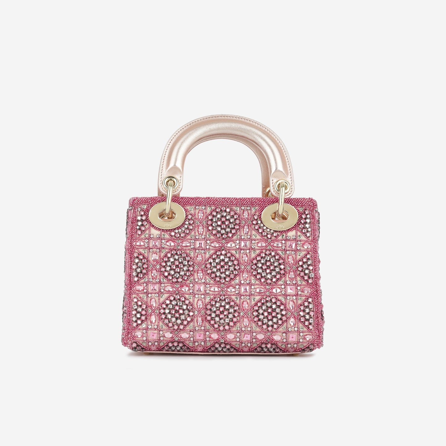 Christian Dior Mini Lady Dior - Pink Crystal Beaded