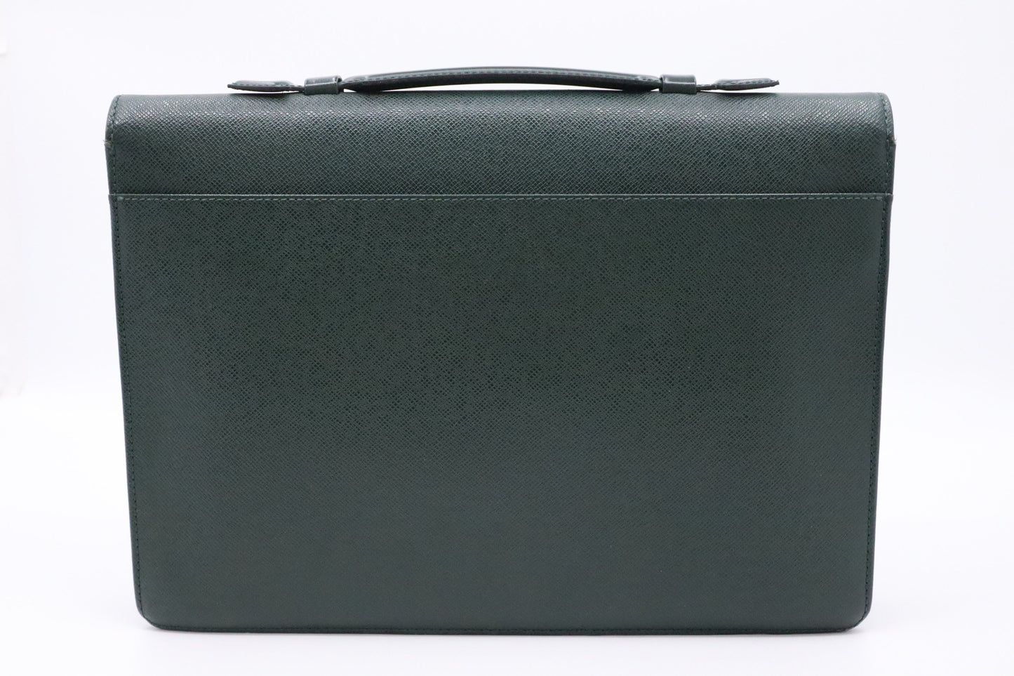 Louis Vuitton Briefcase in Green Taiga Leather