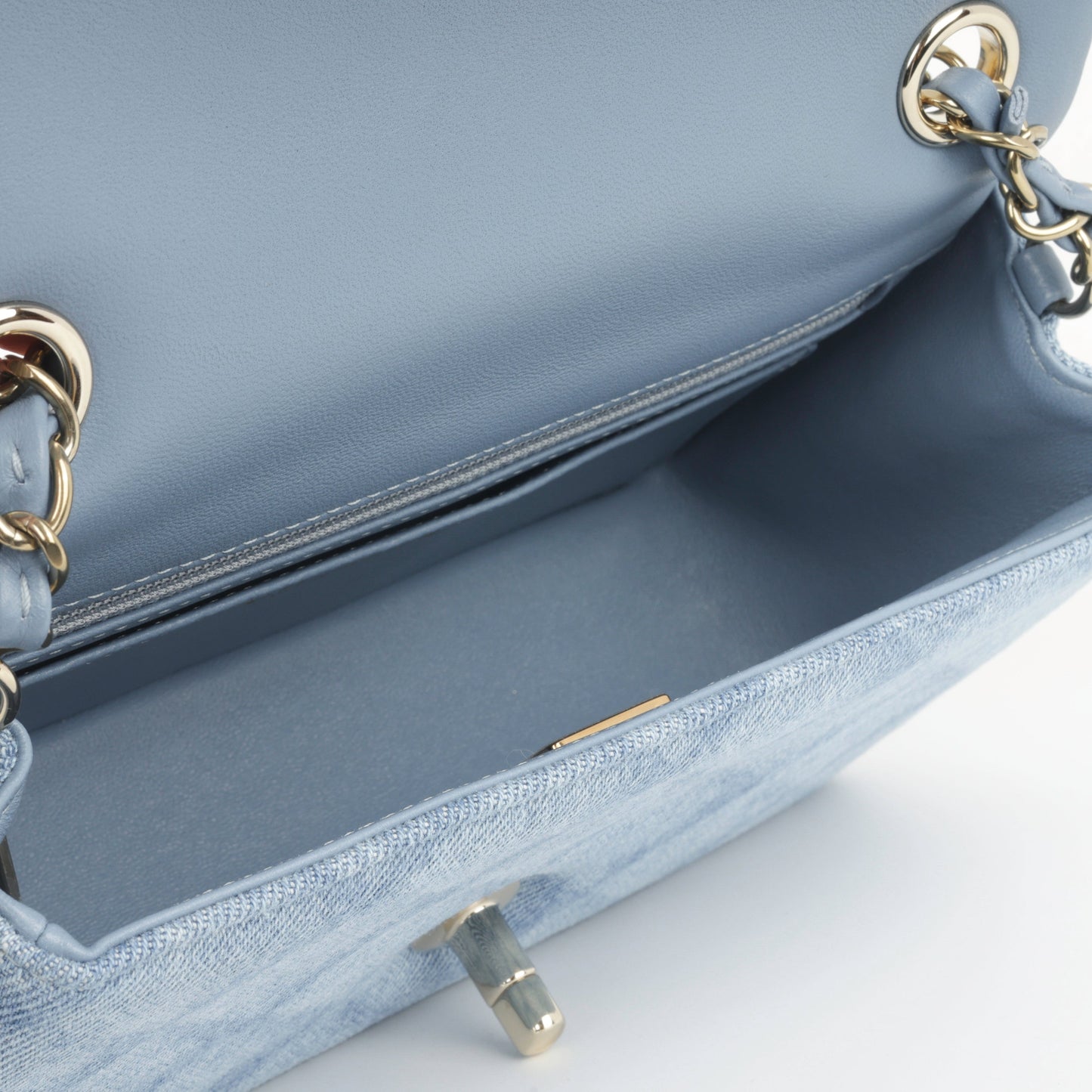 Chanel Mini Rectangular - Light Denim