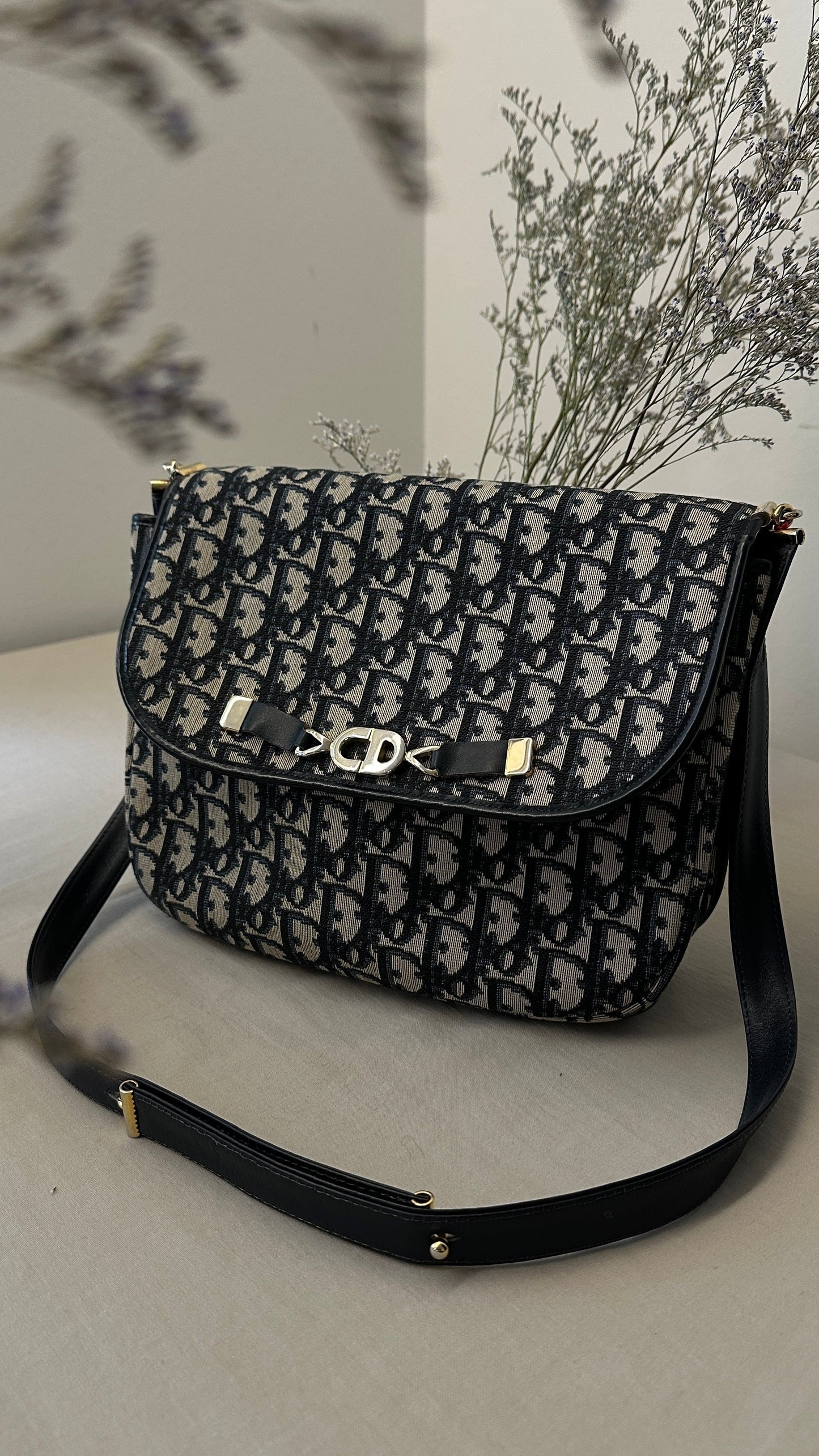 CHRISTIAN DIOR   Oblique Bag Blue