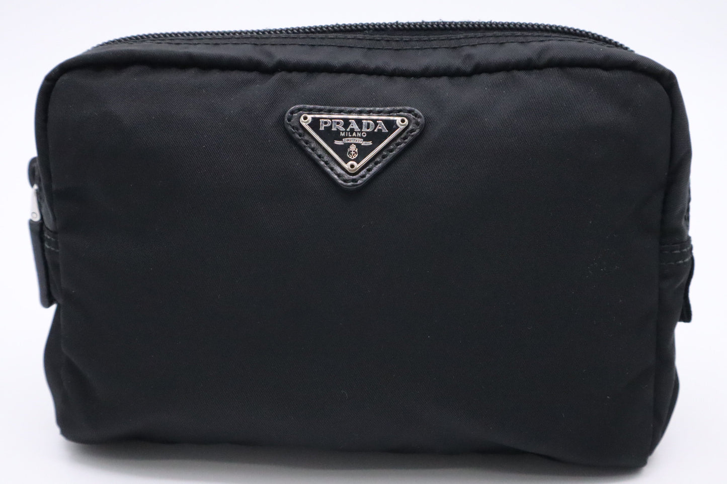 Prada Pouch in Black Nylon Canvas