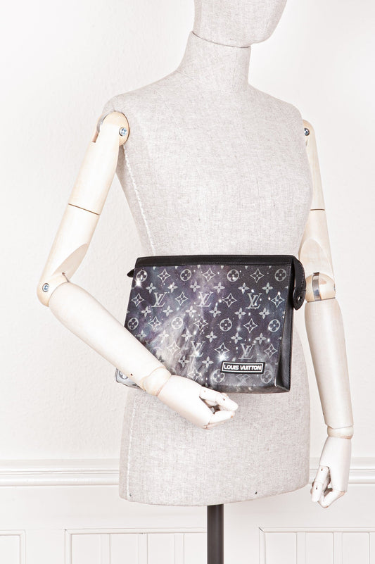 LOUIS VUITTON Galaxy Pochette Voyage MM Clutch