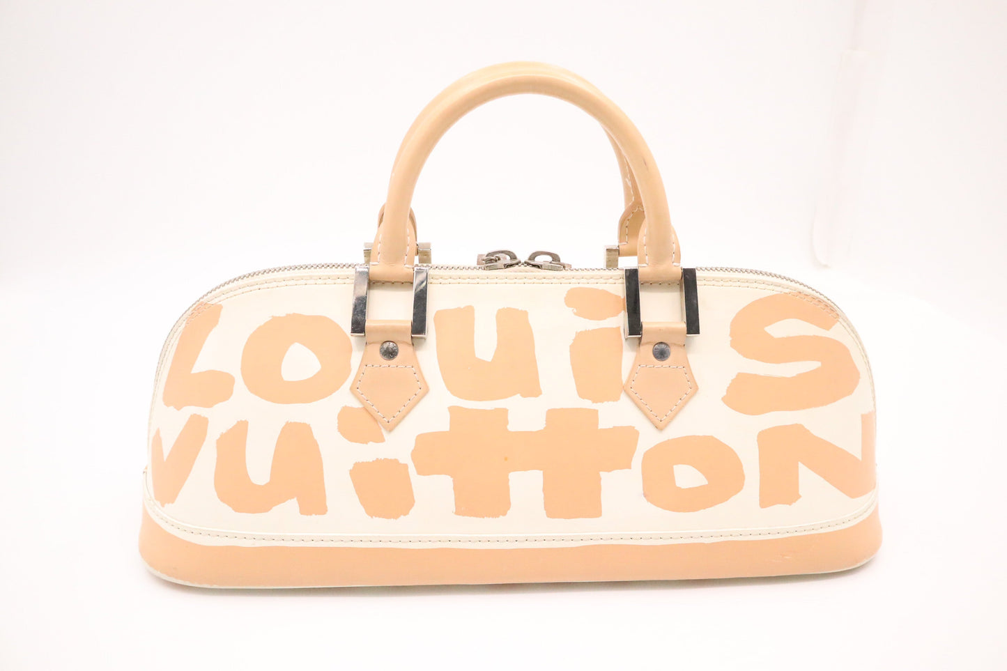 Louis Vuitton Alma in Cream and Beige Graffiti Canvas