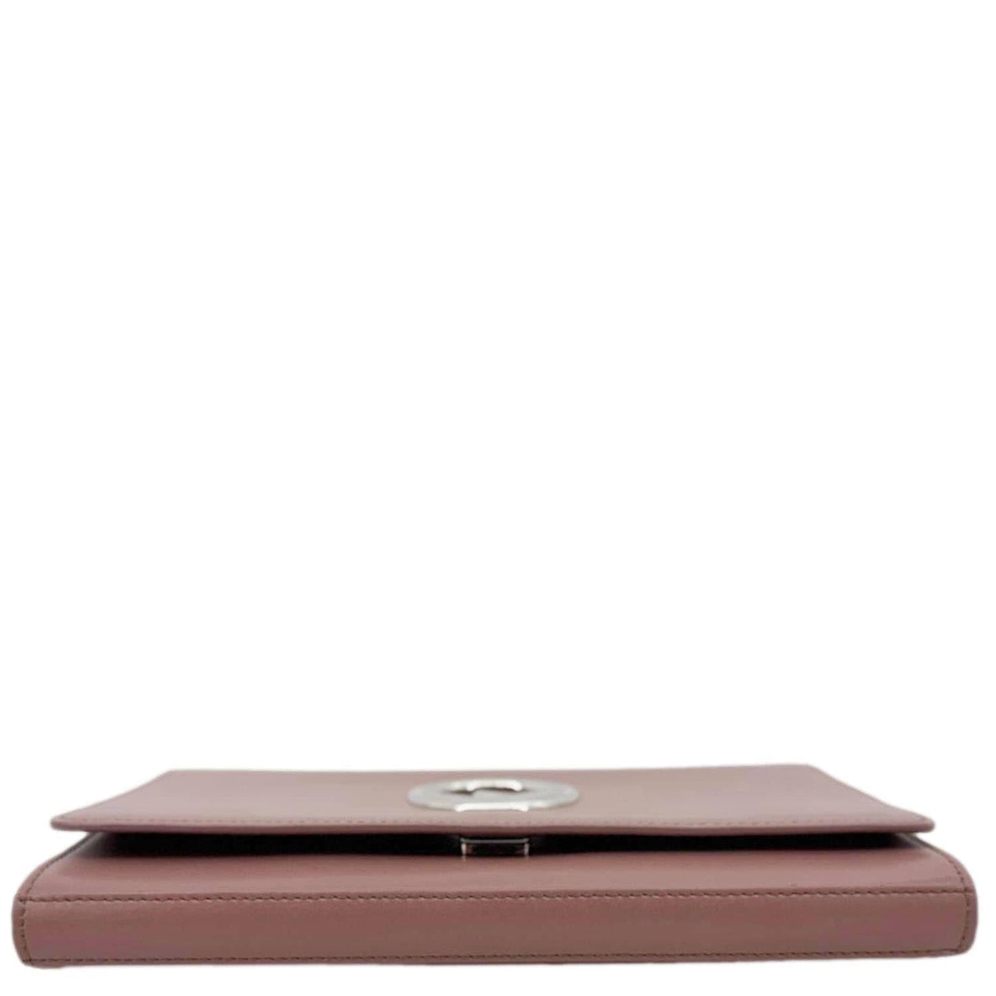 FENDI Vitello Cruise F Leather Wallet on Chain English Rose