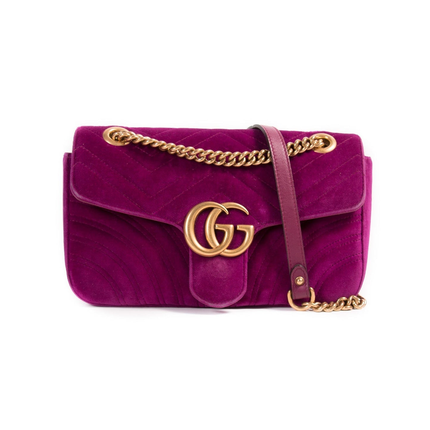 Gucci GG Marmont Leather Chain Shoulder Bag Style 19