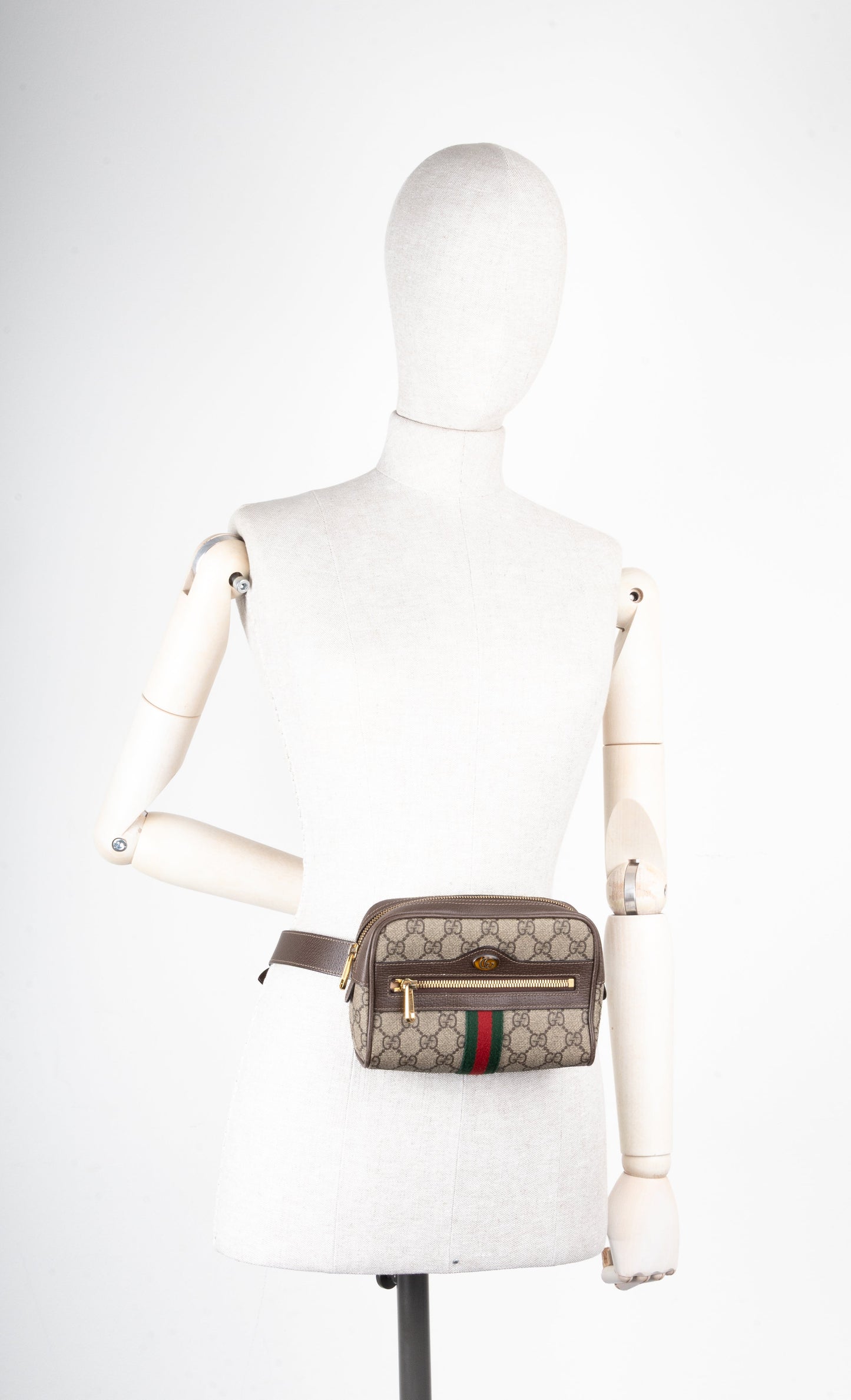 GUCCI Small Ophidia Belt Bag GG Coated Canvas