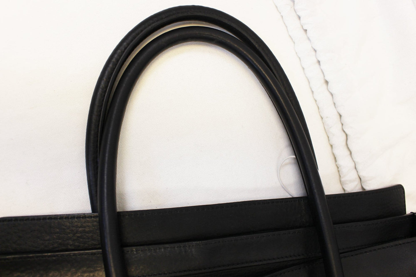 CELINE Medium Phantom Luggage Calfskin Leather Tote Bag Black