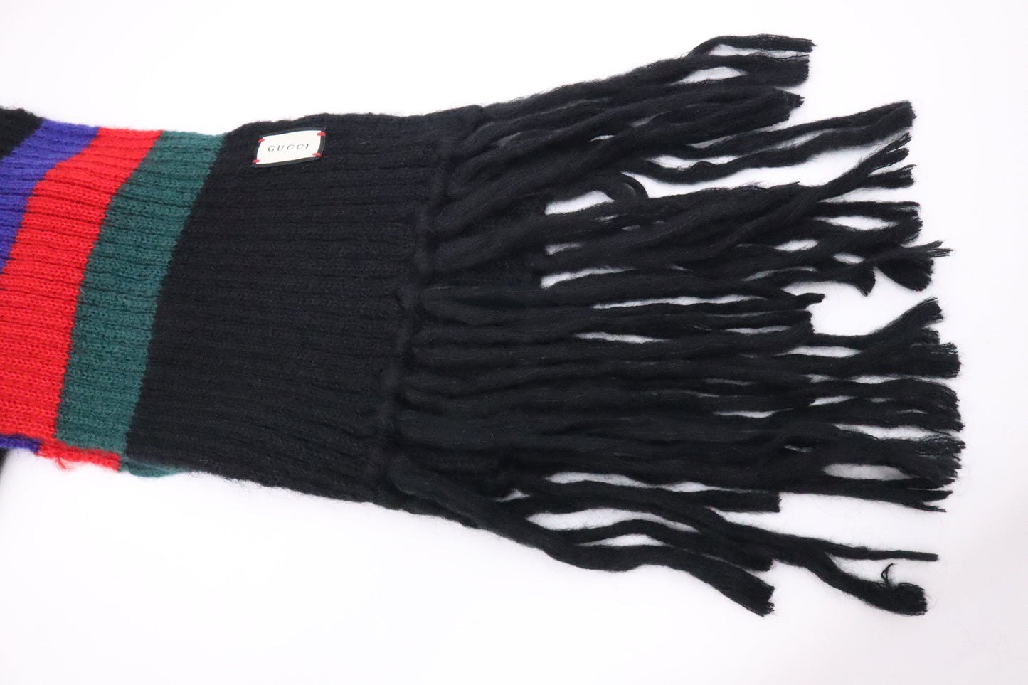 Gucci Black Multicolor Scarf