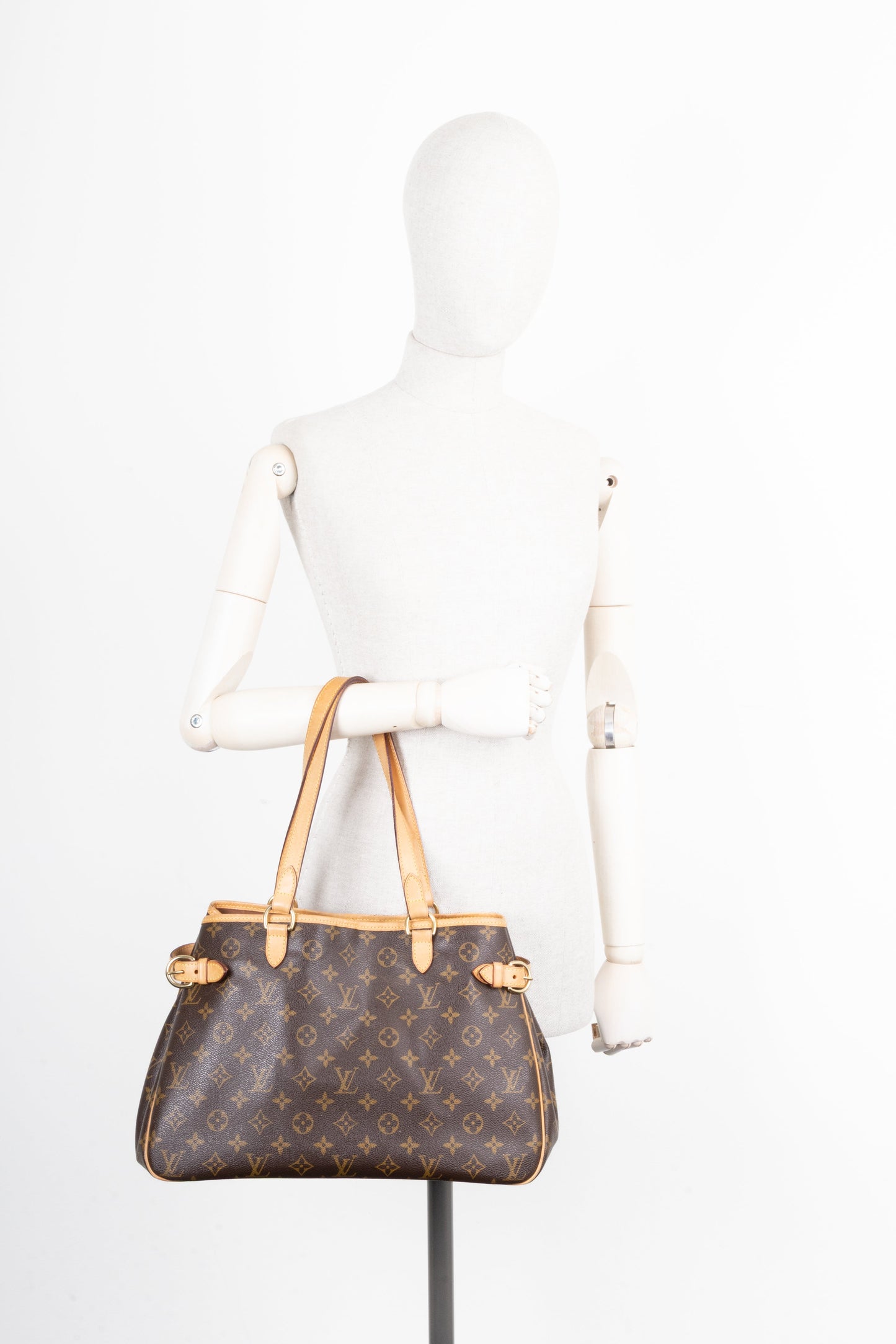 LOUIS VUITTON Batignolles Bag MNG Canvas