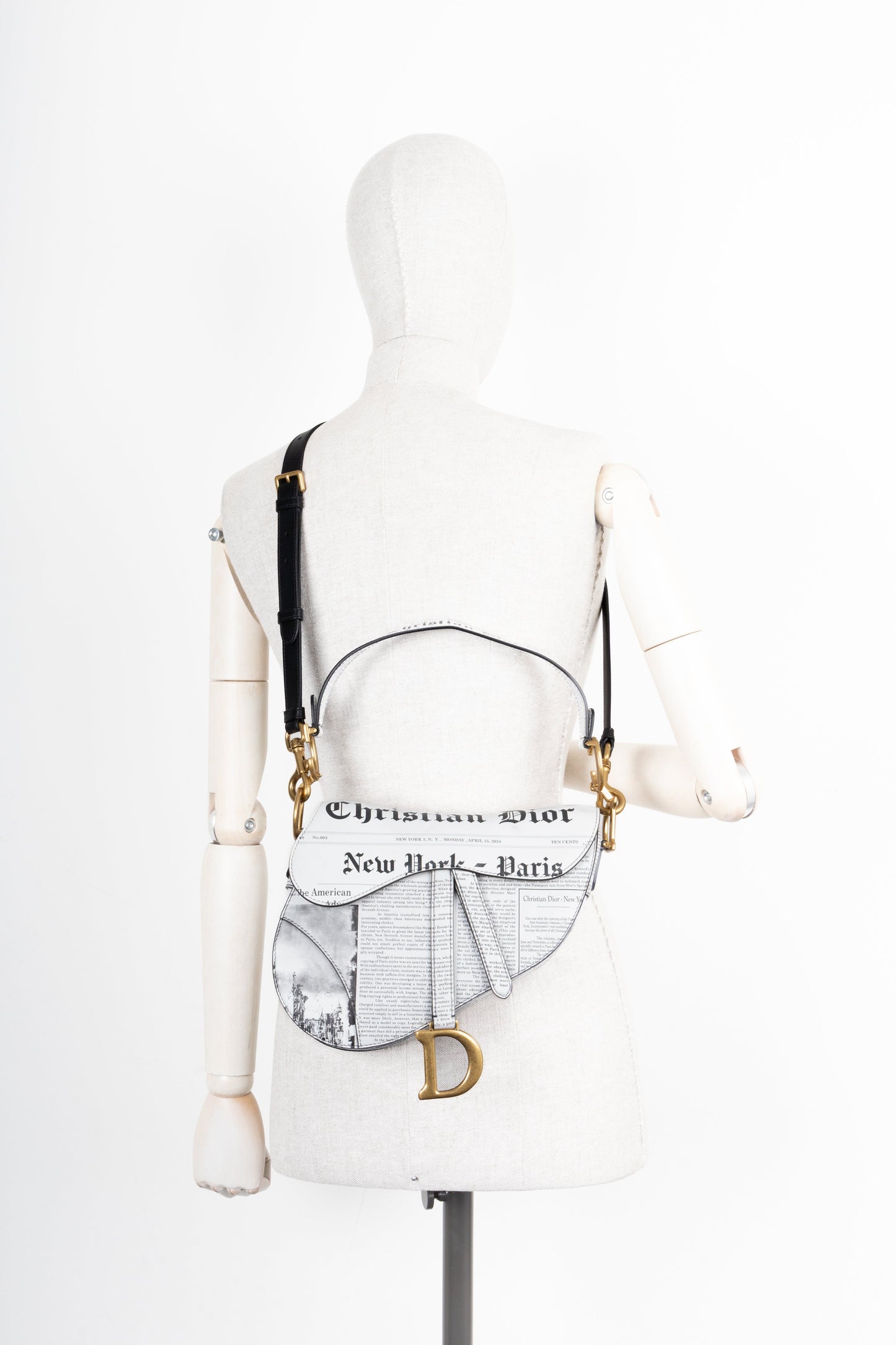 CHRISTIAN DIOR Saddle Bag Newspaper