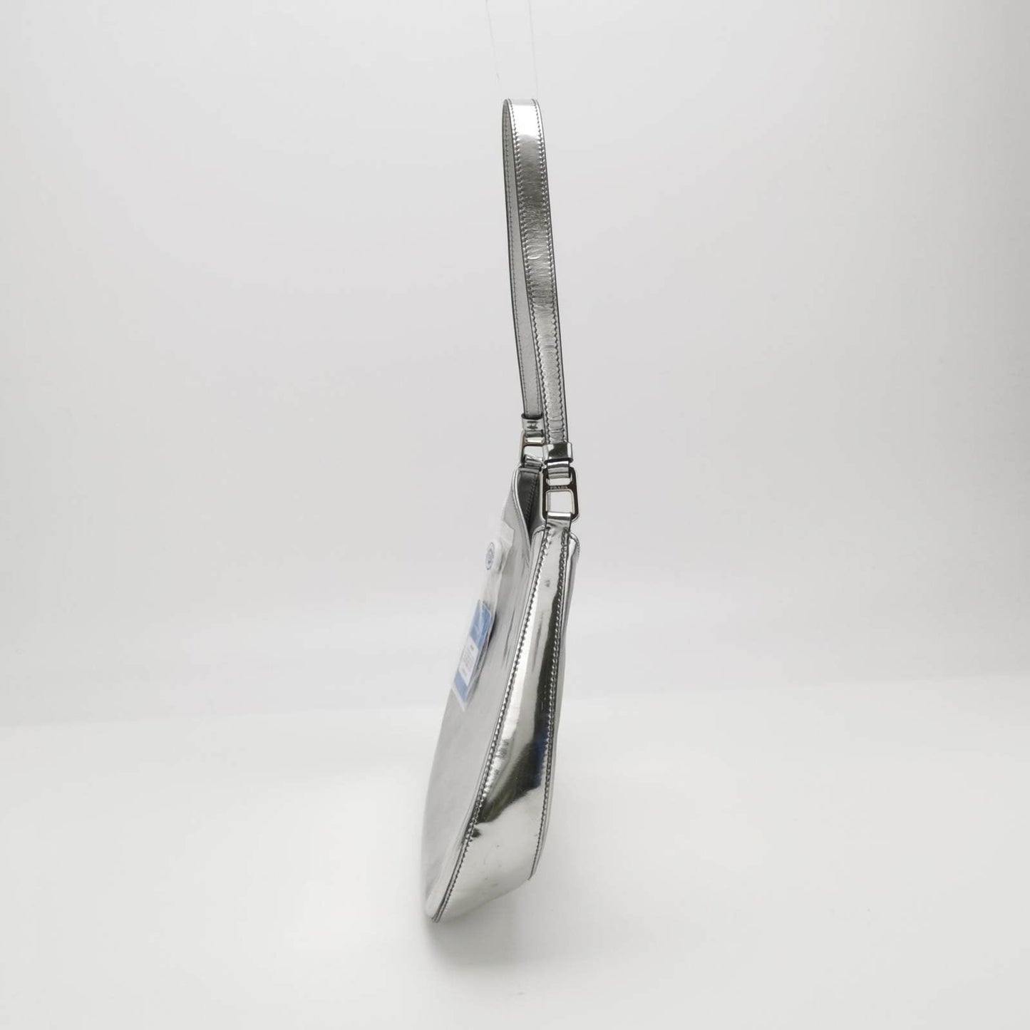 Prada Cleo Silver leather shoulder bag