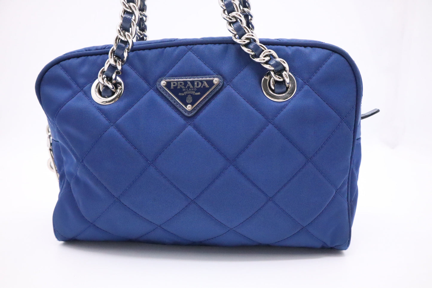 Prada Shoulder Bag in Blue Nylon