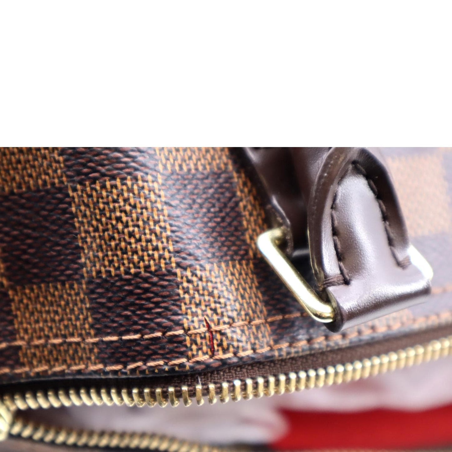 LOUIS VUITTON  30 Damier Ebene Satchel Bag Brown