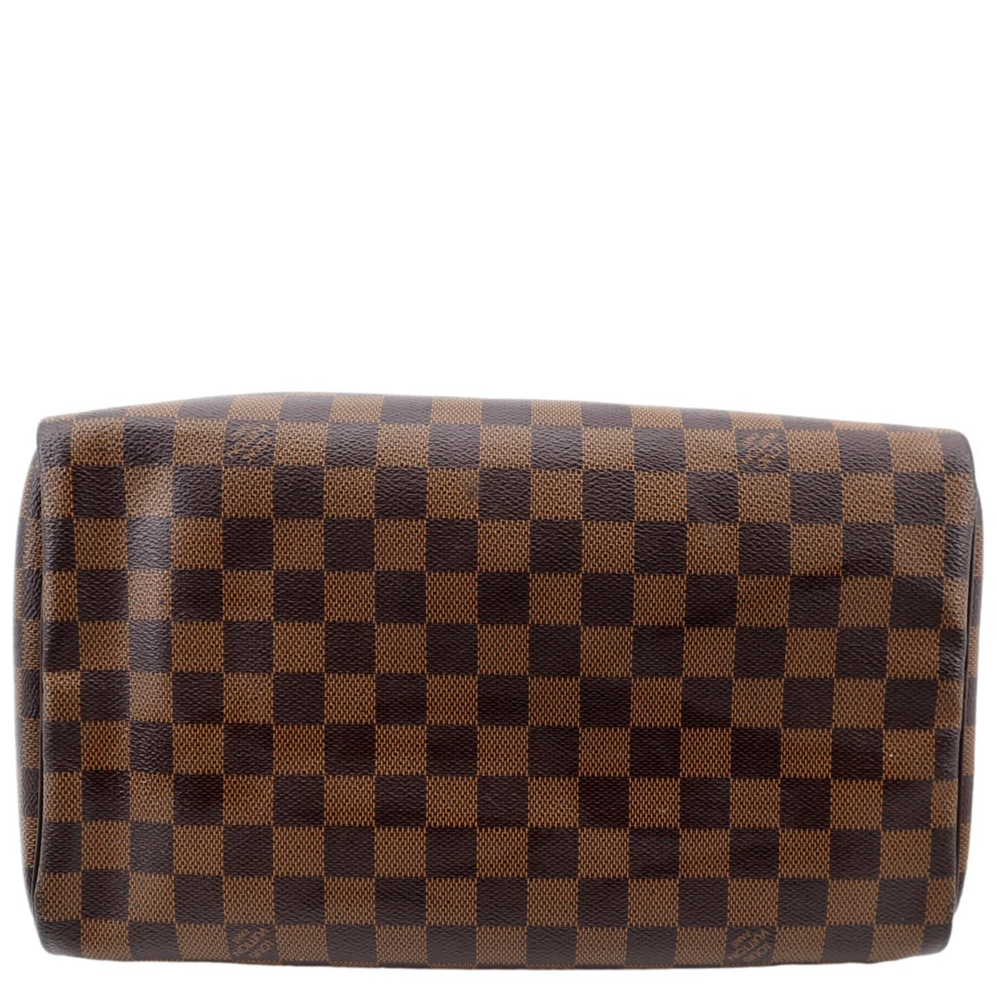 LOUIS VUITTON  30 Damier Ebene Satchel Bag Brown