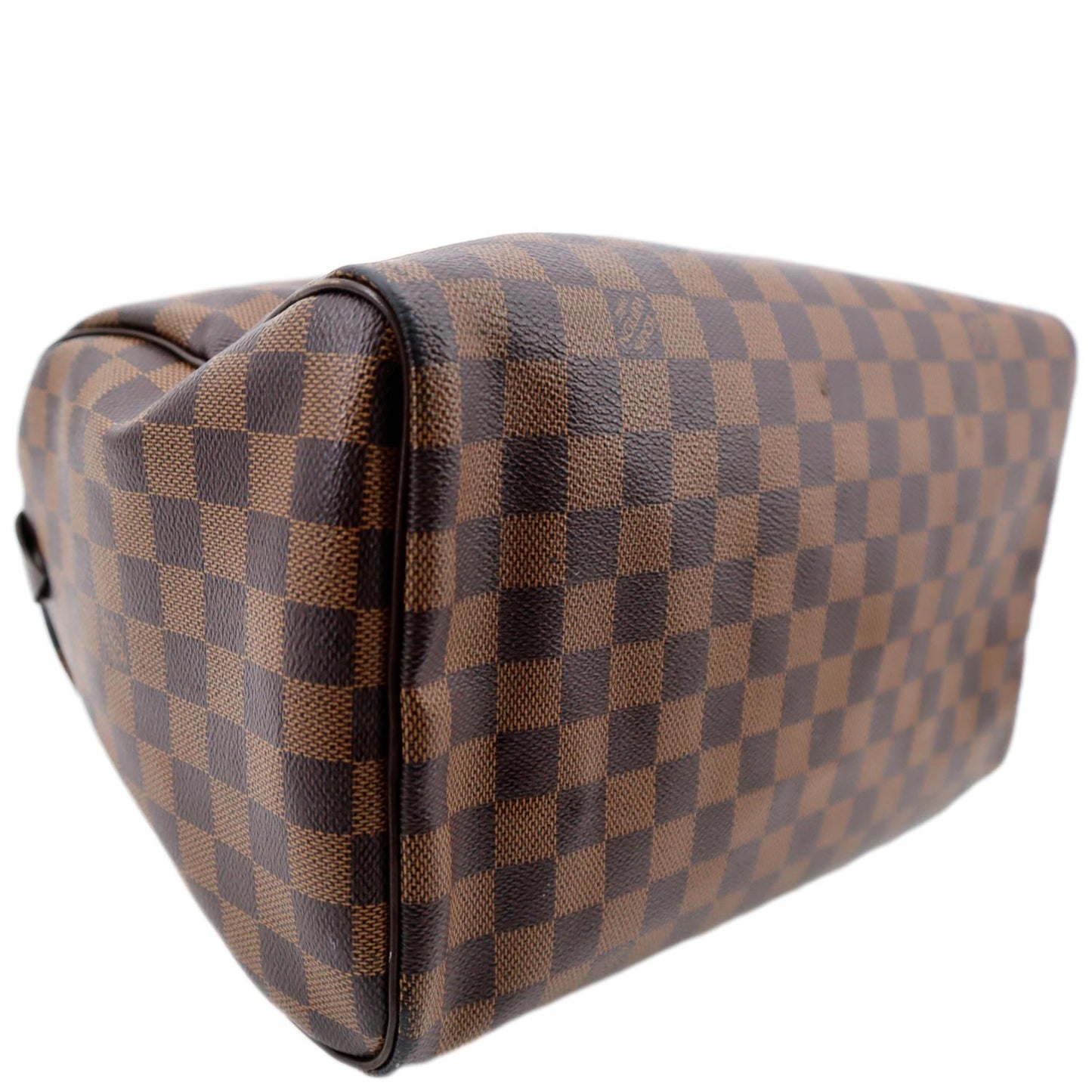 LOUIS VUITTON  30 Damier Ebene Satchel Bag Brown