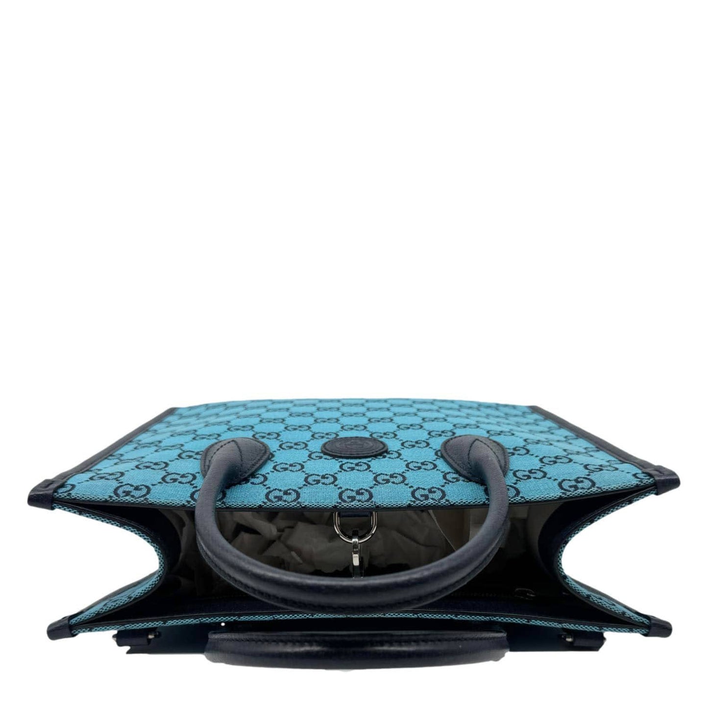 GUCCI Interlocking GG Supreme Canvas Tote Bag Blue 659983