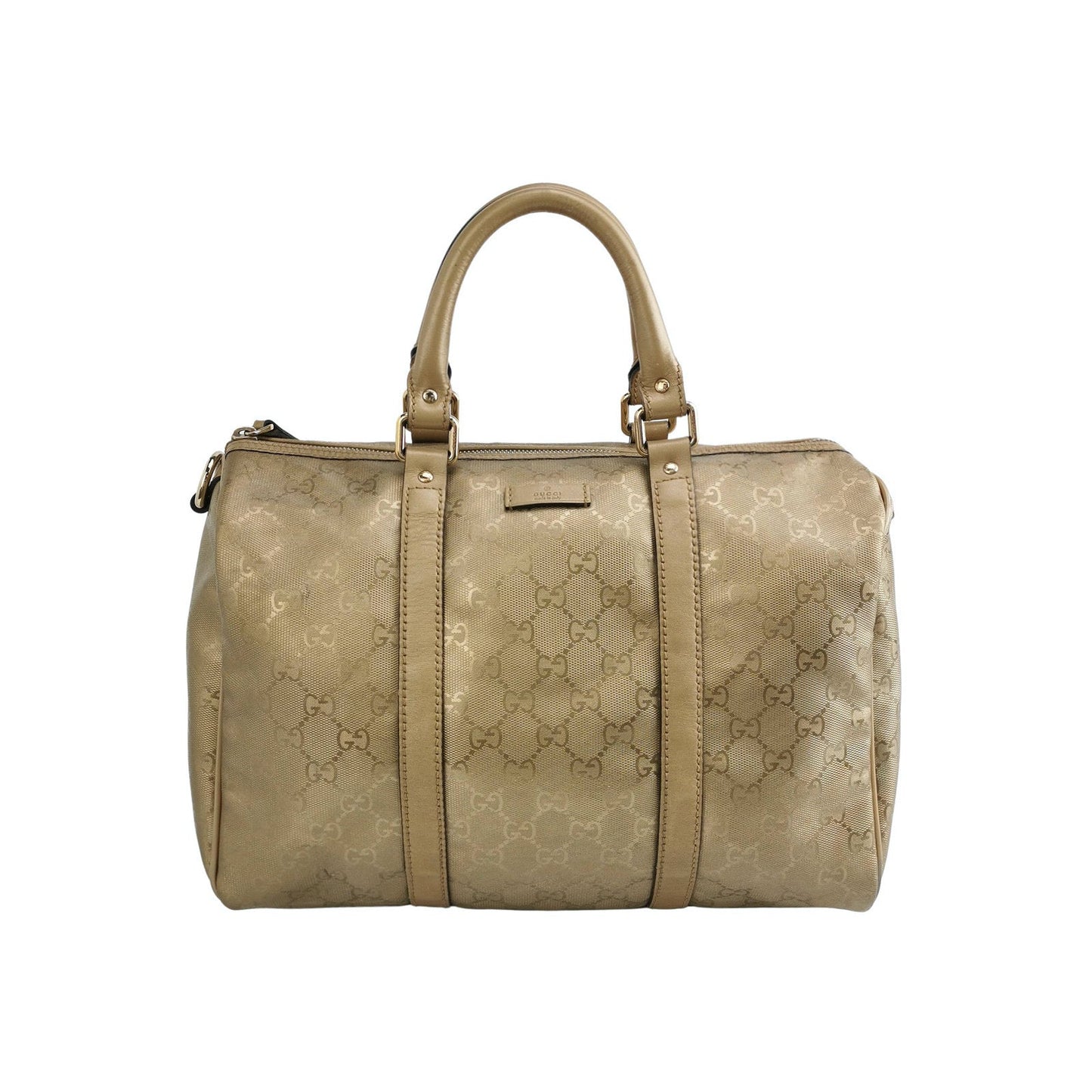 Gucci Joy Boston Bag Gold Top Handle Bag Gucci Monogram PU
