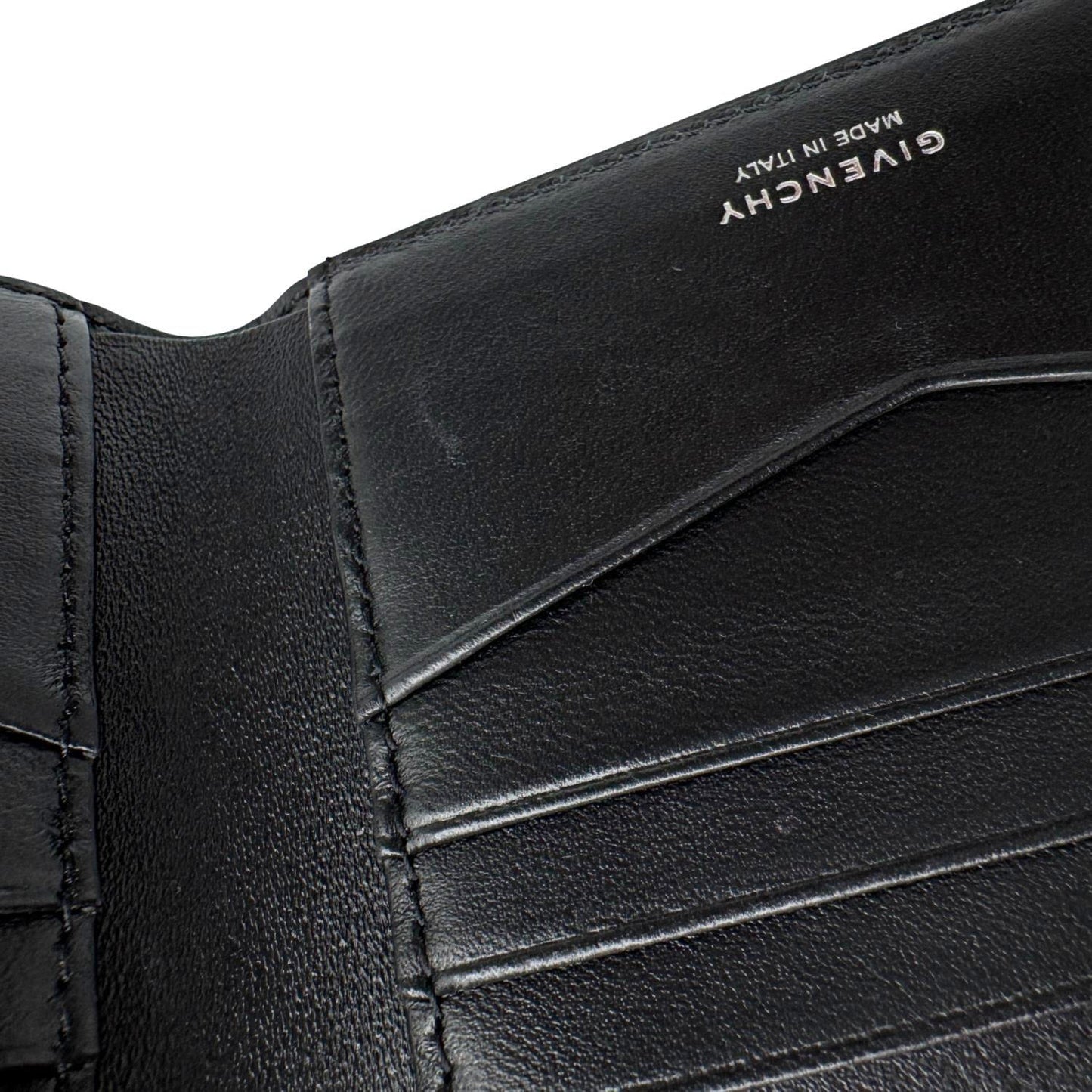 GIVENCHY Calfskin 4G Leather Bifold Wallet Black