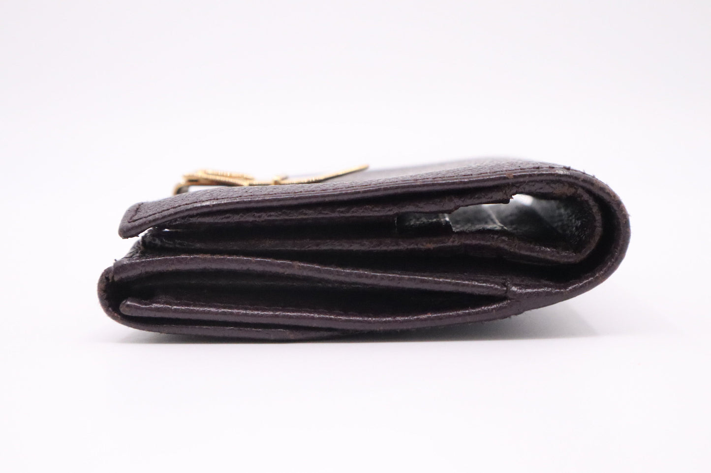 Gucci Bifold Wallet in Purple Leather
