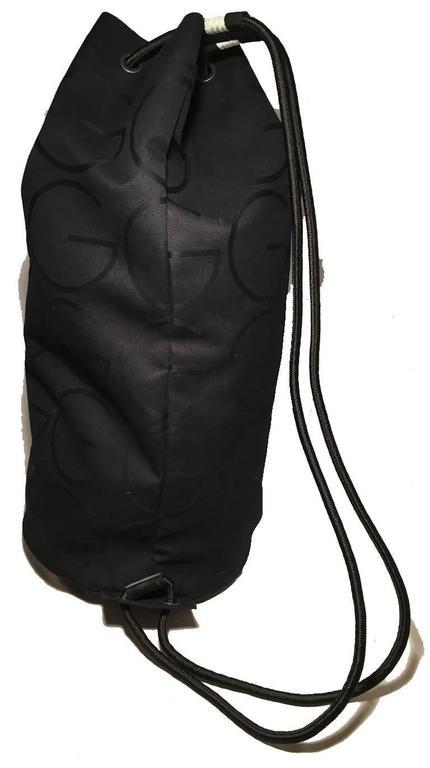 Gucci Black Canvas Nylon Shoulder Bag