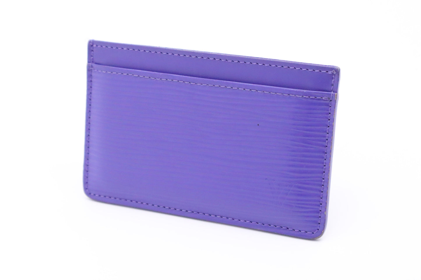 Louis Vuitton Card Holder in Purple Epi Leather