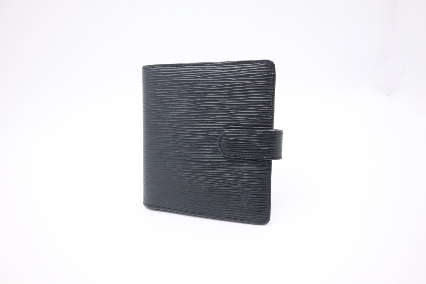 Louis Vuitton Compact Wallet in Black Epi Leather