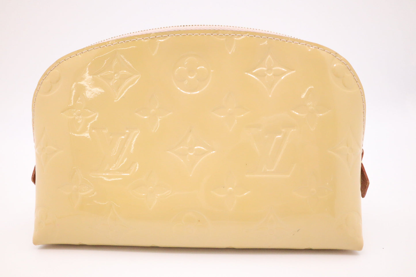 Louis Vuitton Pochette Cosmetique in Dune Vernis Leather