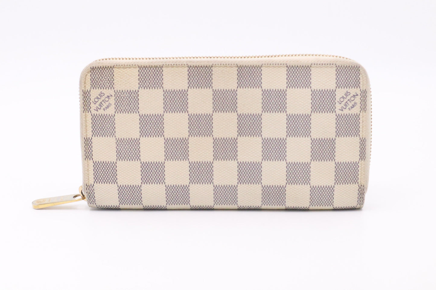 Louis Vuitton Long Zippy Wallet in Damiere Azur Canvas