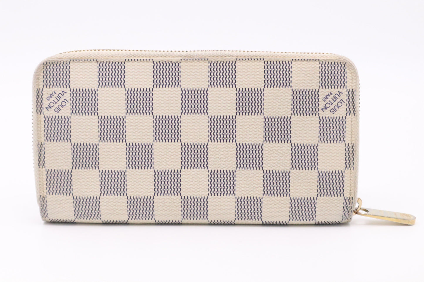 Louis Vuitton Long Zippy Wallet in Damiere Azur Canvas