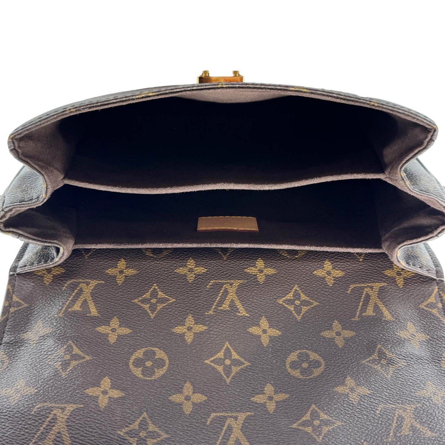 LOUIS VUITTON Metis Pochette Monogram Canvas Crossbody Bag Brown