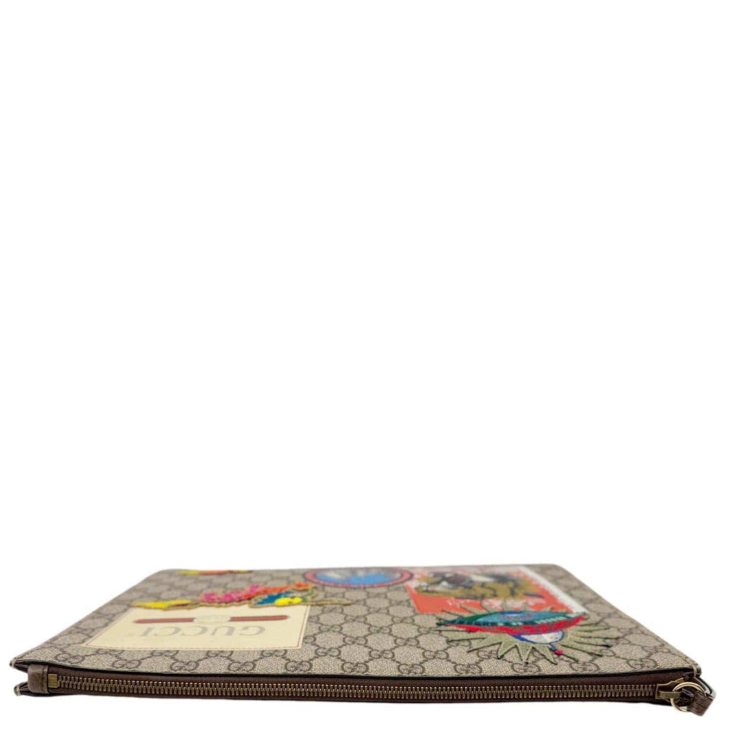 GUCCI Original Courrier Web GG Canvas Messenger Bag Beige 474083