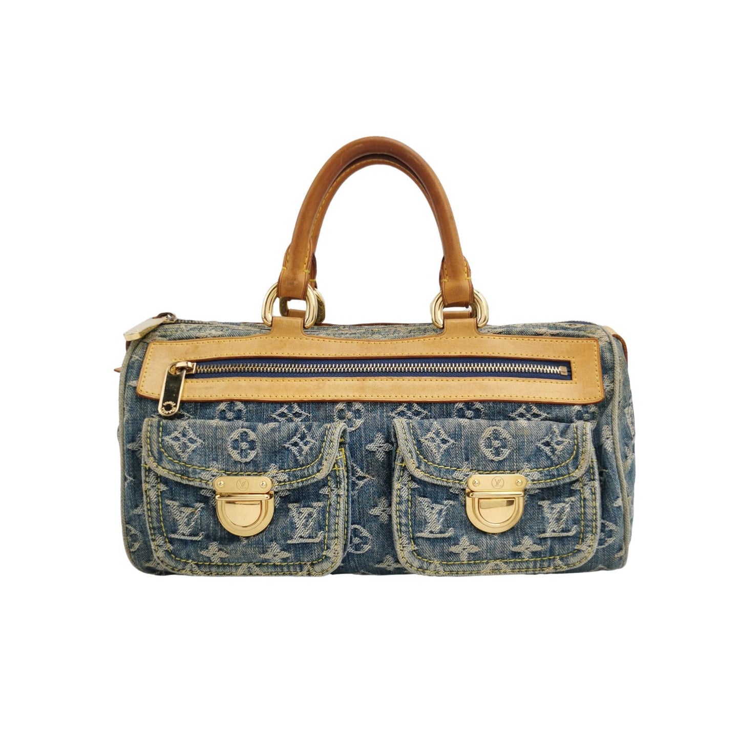 Louis Vuitton Denim Neo Speedy Boston Bag