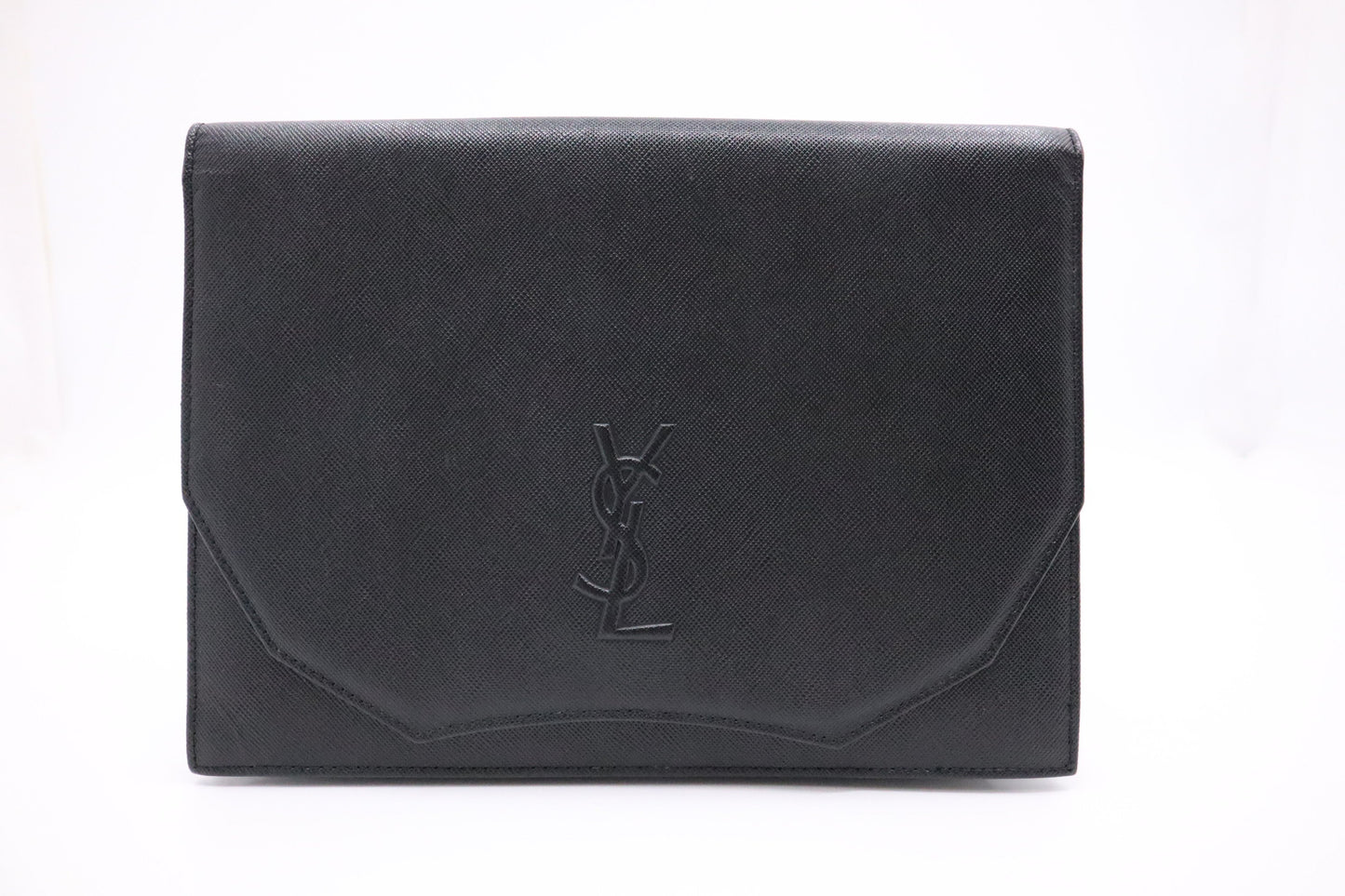 YSL Saint Laurent Clutch in Black Leather