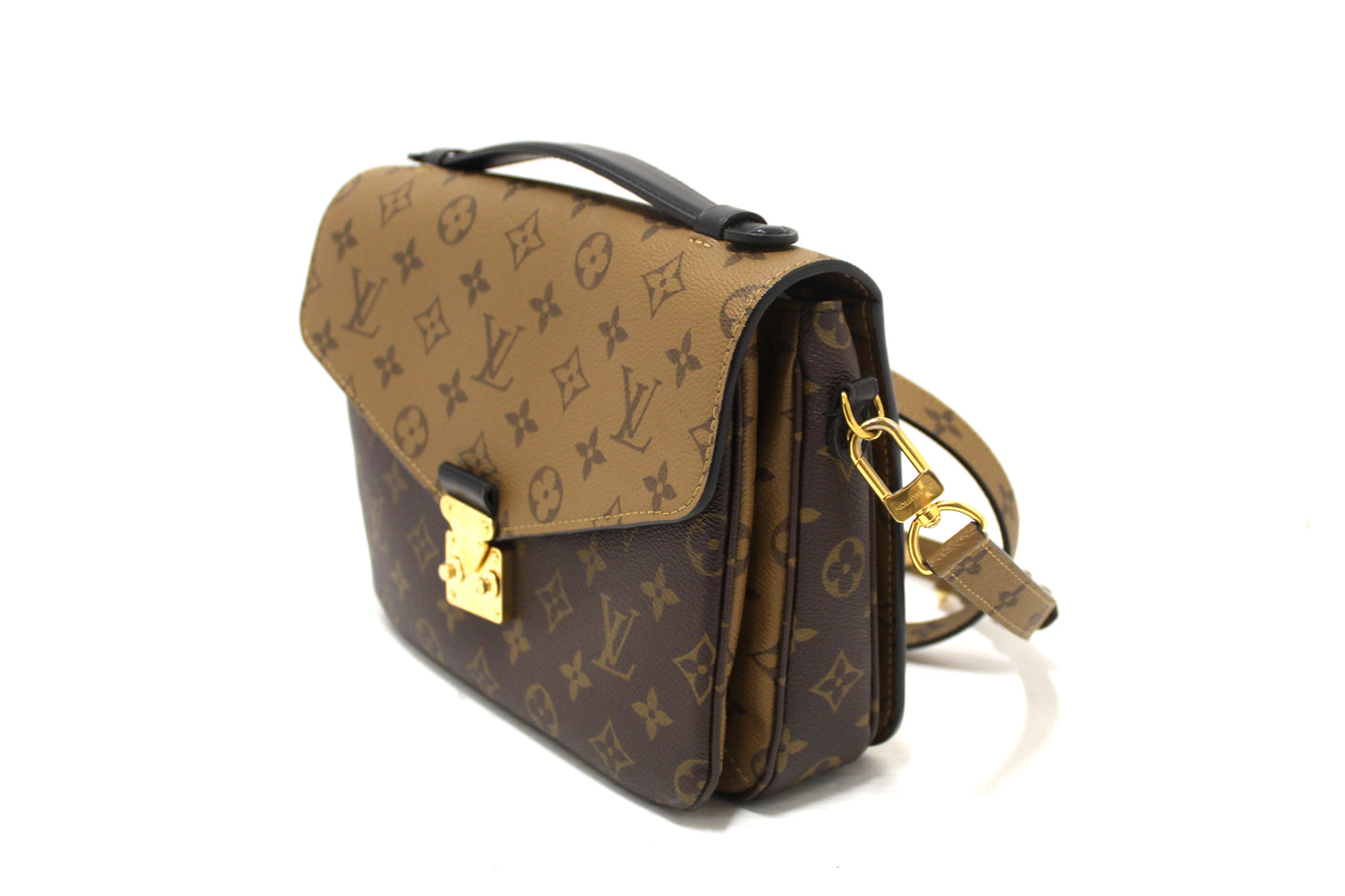Louis Vuitton Classic Monogram Reverse Canvas Pochette Metis Bag