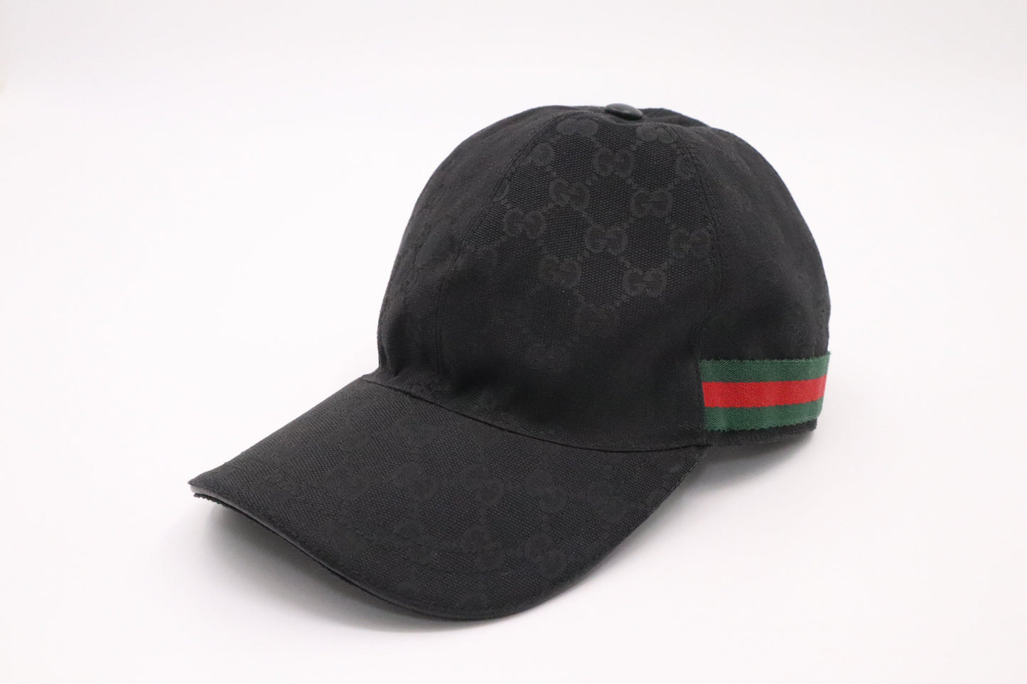 Gucci Cap in Black GG Canvas