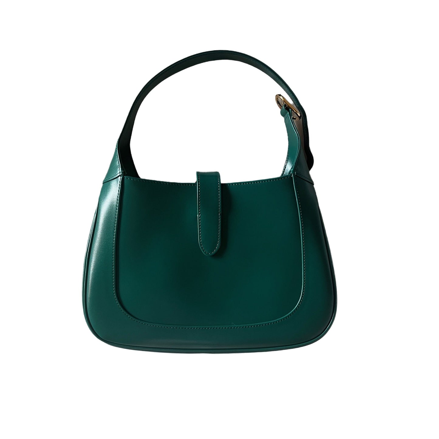 Gucci Jackie 1961 Green Leather Bag Small with Adjustable Strap