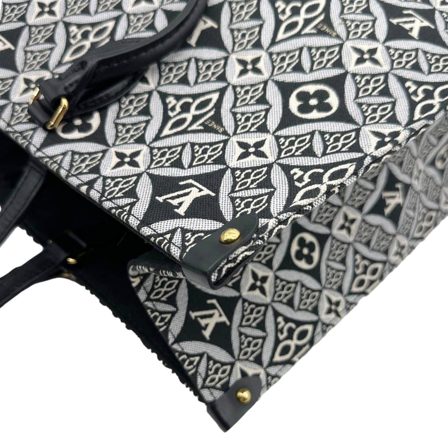 LOUIS VUITTON Onthego GM Since 1854 Jacquard Shoulder Bag Black