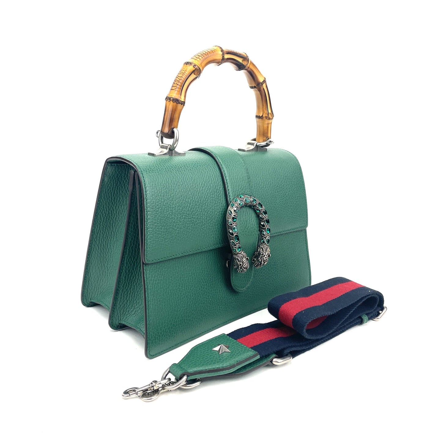 Gucci Leather Canvas Shoulder Bag