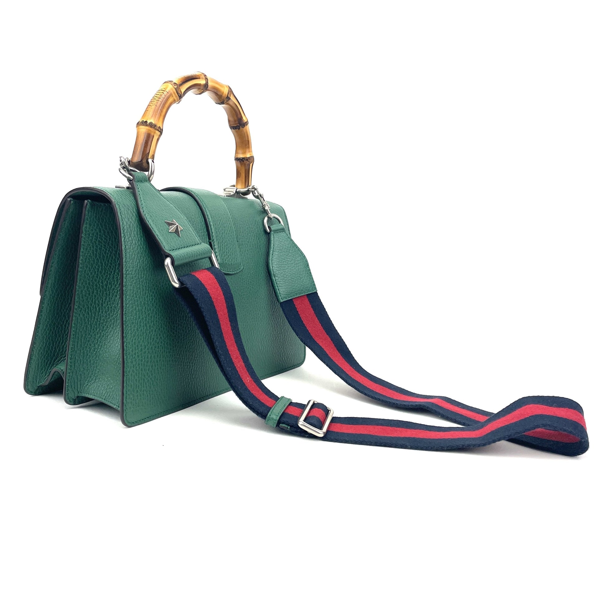 Gucci Leather Canvas Shoulder Bag
