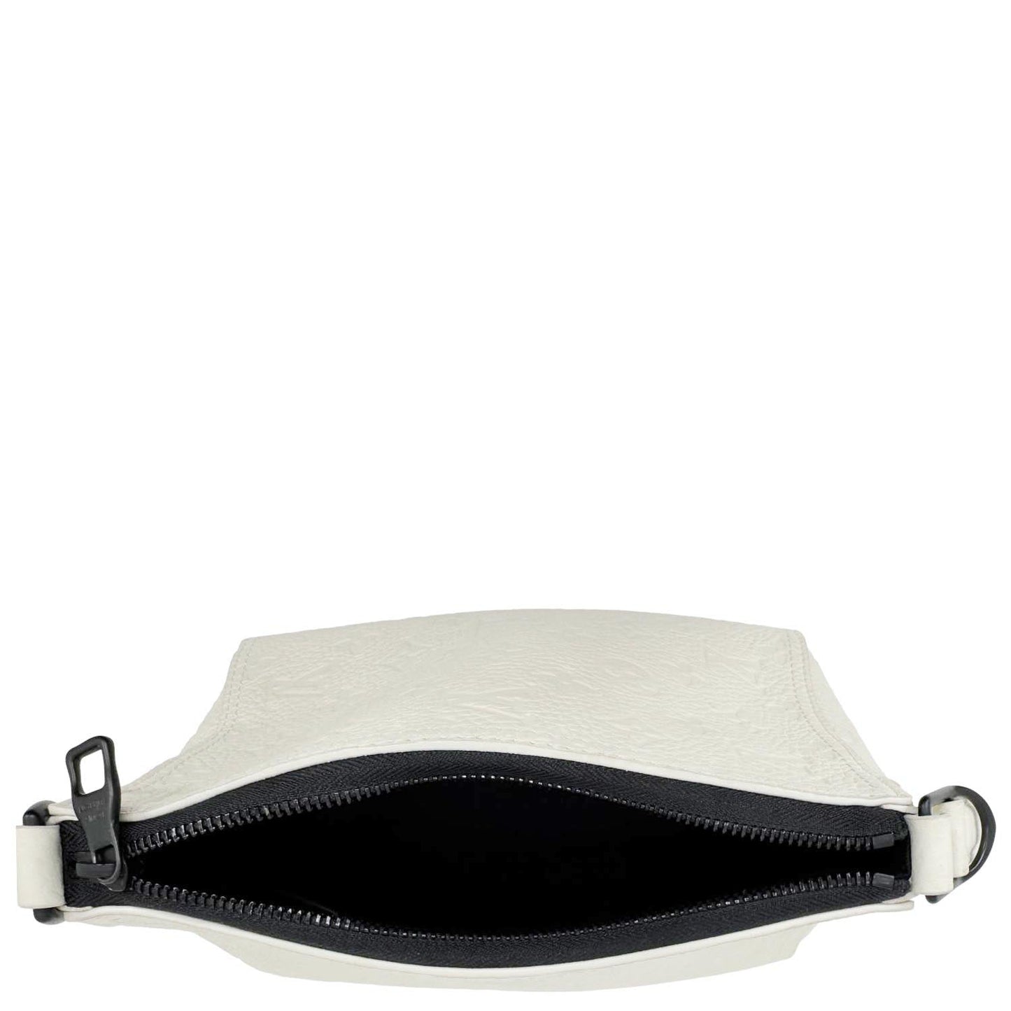 LOUIS VUITTON Triangle Monogram Empreinte Leather Shoulder Bag Off White