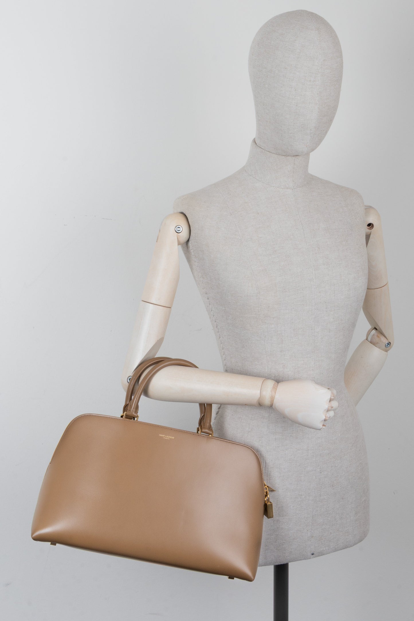 SAINT LAURENT Sac De Jour Doctor Duffle Bag Beige