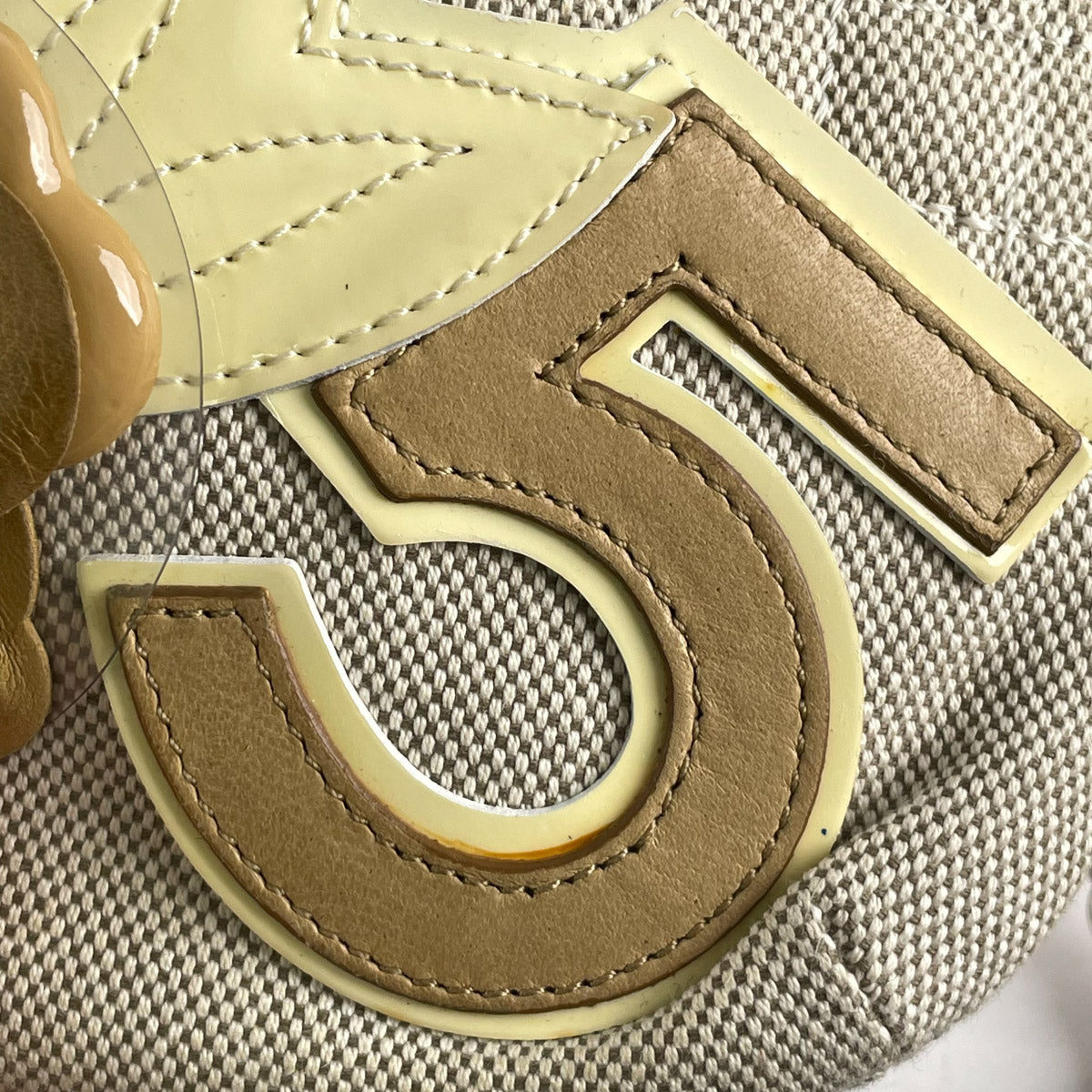 Chanel Camellia No. 5 Chocolate Canvas Pochette