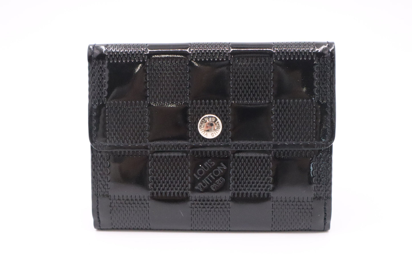 Louis Vuitton Ludlow Wallet in Black Damier Vernis Leather