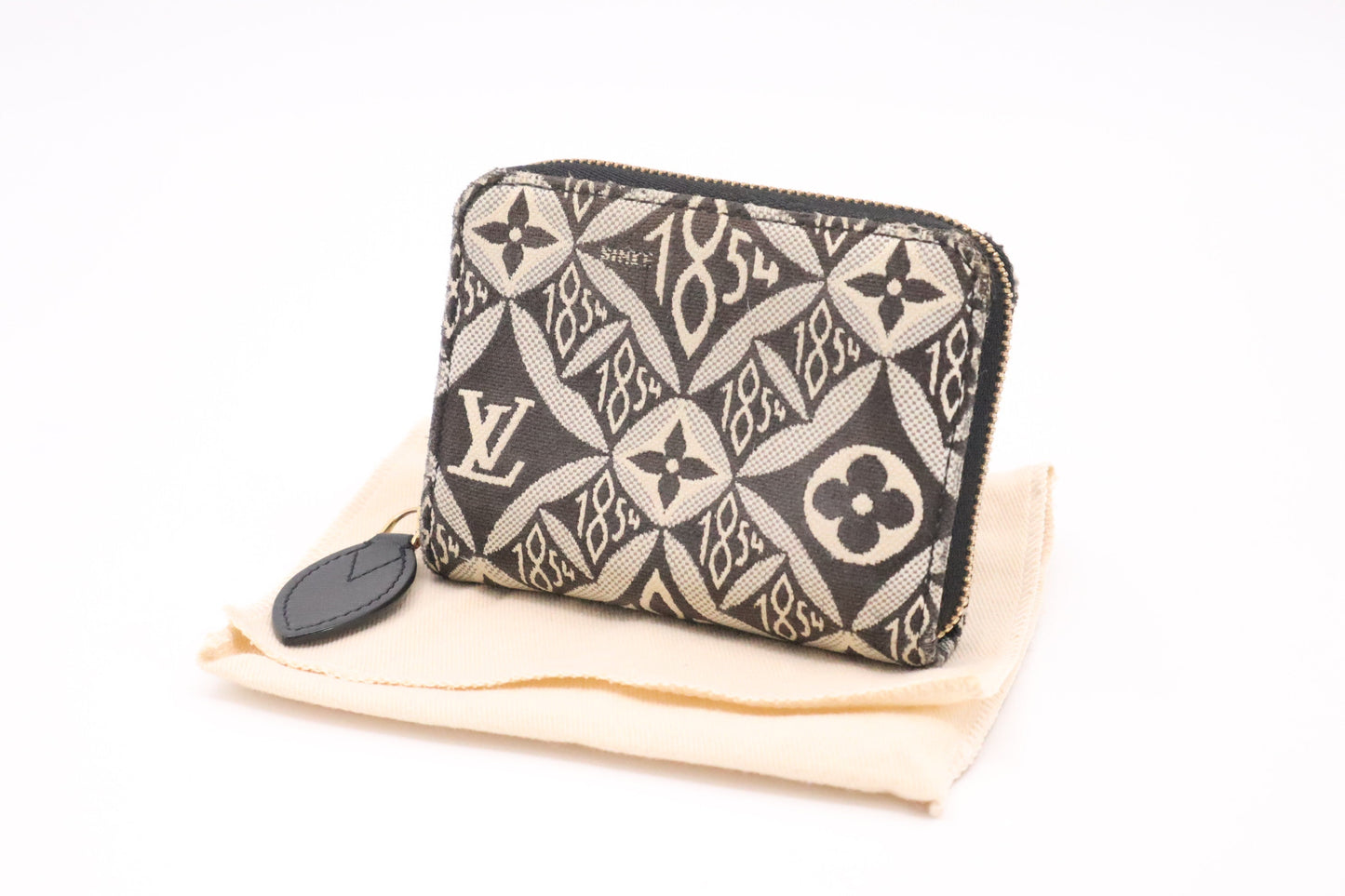 Louis Vuitton Compact Zippy in Black Since 1854 Jacquard Canvas