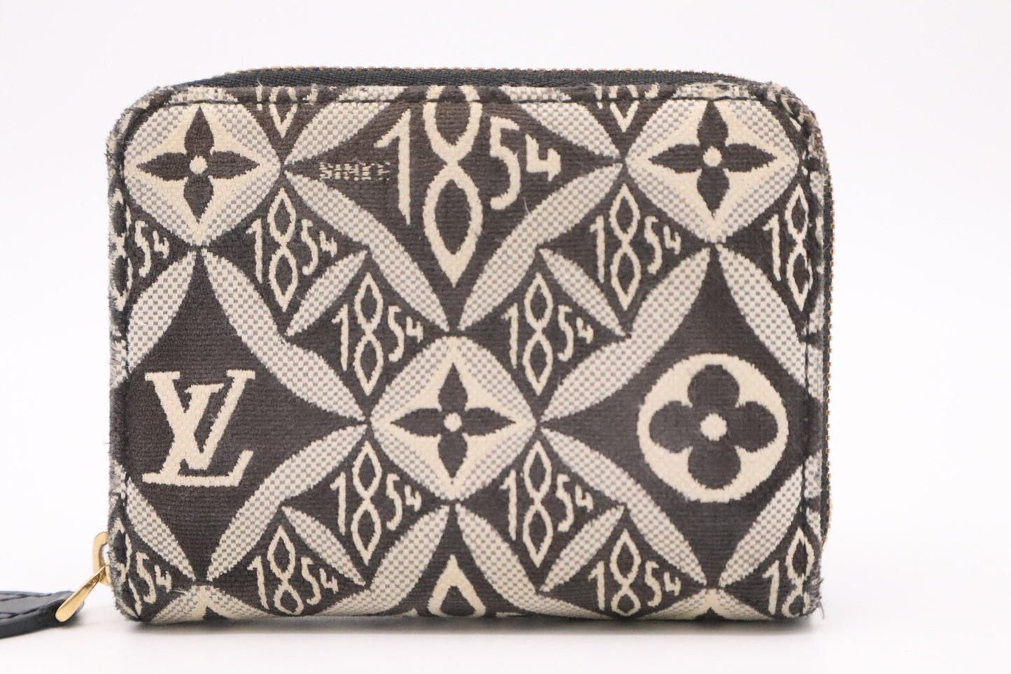Louis Vuitton Compact Zippy in Black Since 1854 Jacquard Canvas