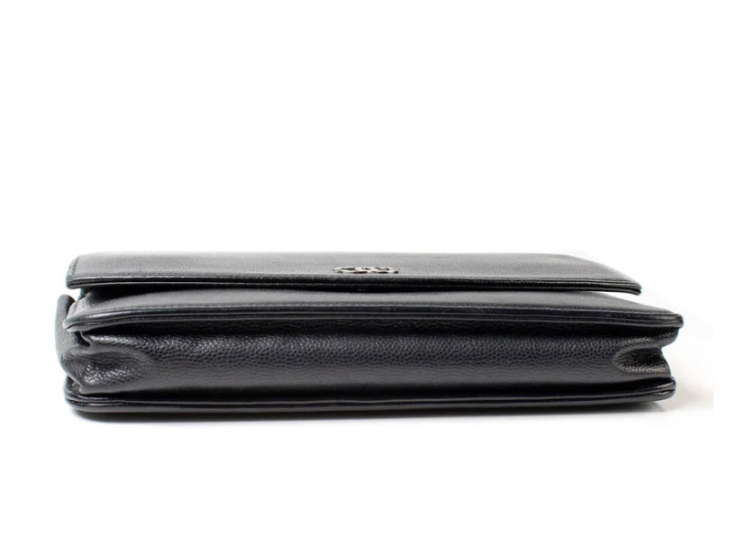 CHANEL CC TIMELESS CAVIAR WALLET ON CHAIN Crossbody