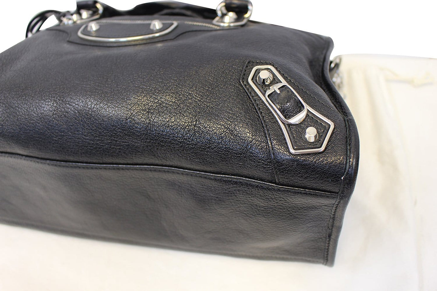 Balenciaga Balen Classic Metallic Edge City Medium Satchel Bag