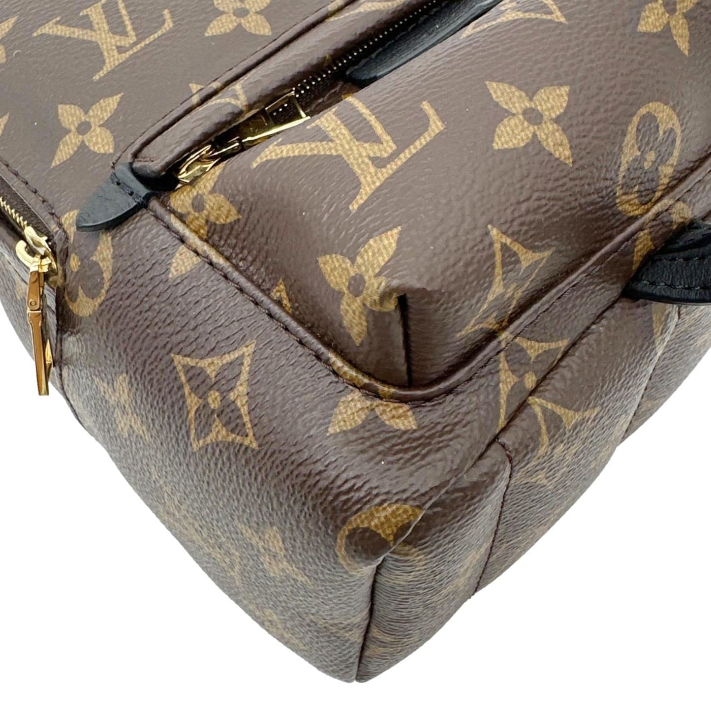 LOUIS VUITTON Palm Spring Mini Monogram Canvas Backpack Brown